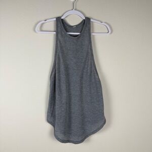 Lululemon‎ Athletica Grey Heathered Racerback Tank Top Womens Size 4 EUC
